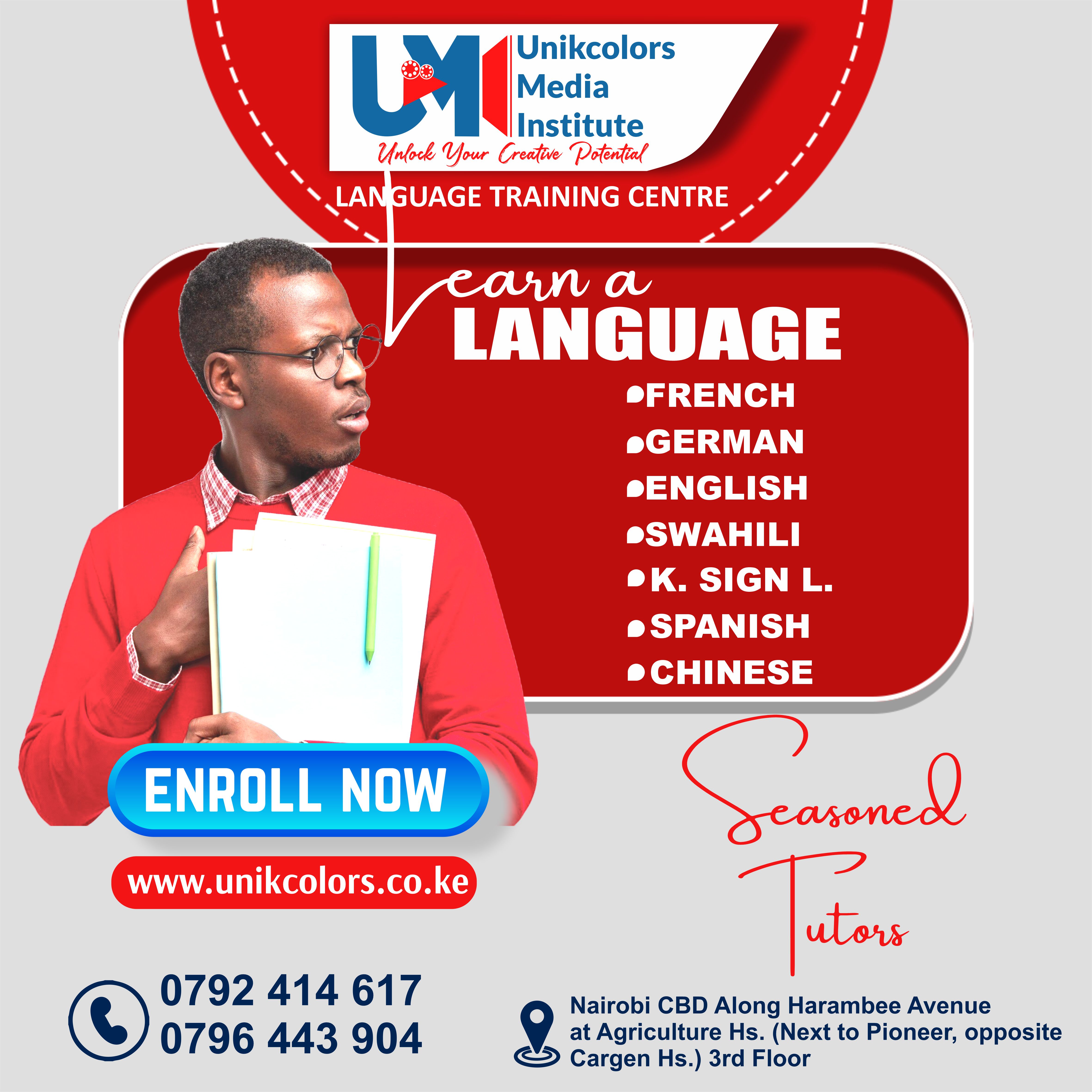 LANGUAGE TRAINING CENTRE - GERMAN | ENGLISH | FRENCH | CHINESE | SPANISH | SWAHILI | KENYA SIGN LANG